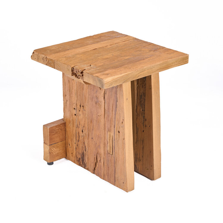 Bazar Bizar The Suku Block Stool - Natural