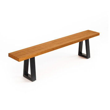 Bazar Bizar La Panchina Con Gambe in Ferro - Naturale - 220