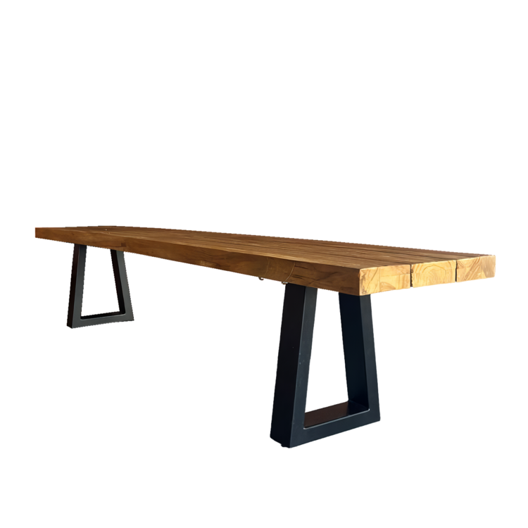 Bazar Bizar Le Banc Avec Pieds en Fer - Naturel - 280