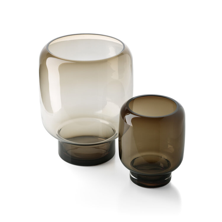 Bazar Bizar The Smoky Cube Vase - Brown - S