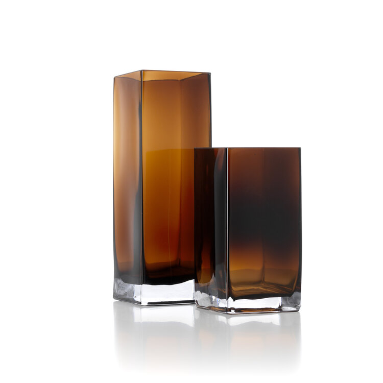 Bazar Bizar Il Vaso Amber Cuboid - Ambra - S