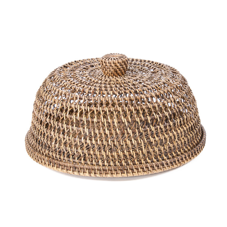 Bazar Bizar The Rattan Food Cover - Natural Brown - M