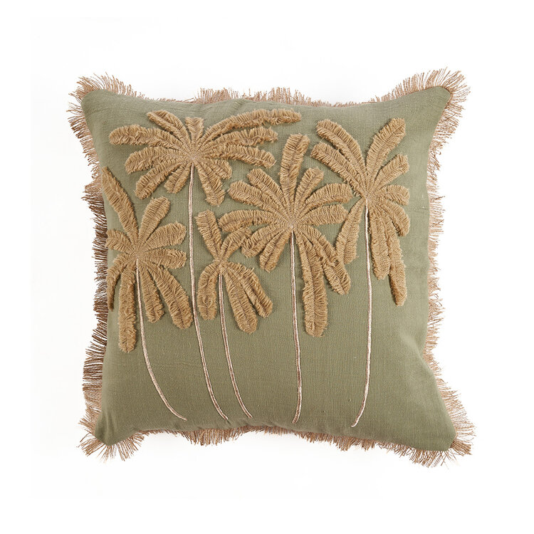 Bazar Bizar The Tropical Breeze Cushion Cover - Forest Green