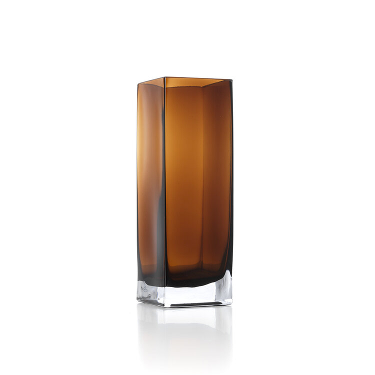 Bazar Bizar Die Amber Cuboid Vase - Bernstein - L