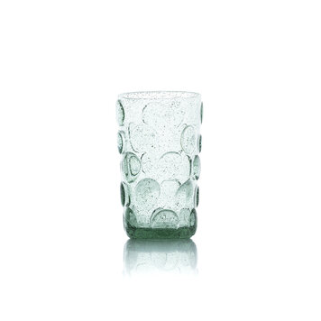 Bazar Bizar Das Frosted Dot Highball Glas - Aqua