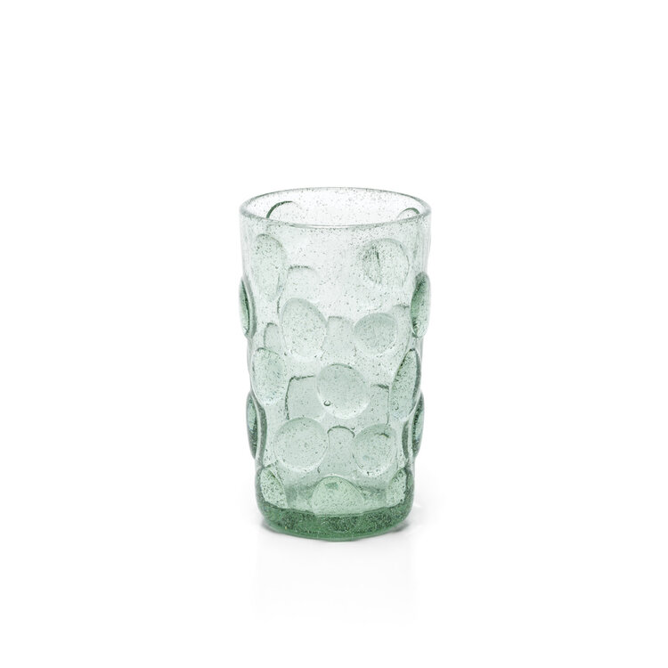 Bazar Bizar Das Frosted Dot Highball Glas - Aqua