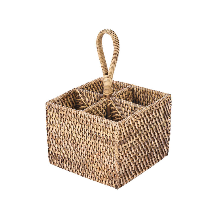 Bazar Bizar Le Porte-Couverts en Rotin N°4 - Brun Naturel