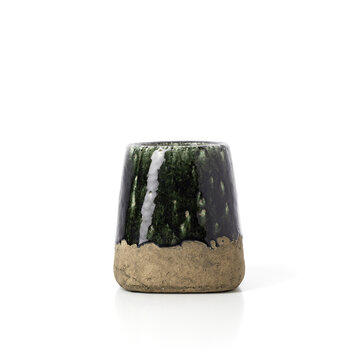 Bazar Bizar Il Vaso Conico Moss - Verde Cemento - S