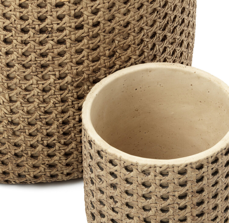 Bazar Bizar The RattanRock Planter - Natural - L