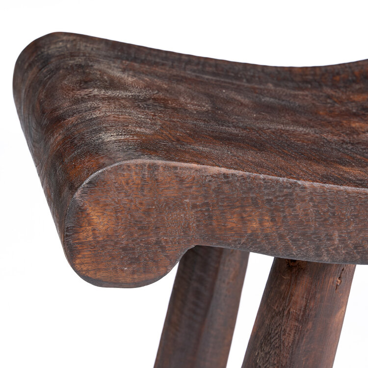 Bazar Bizar The Lombok Wave Bench - Dark Walnut - M