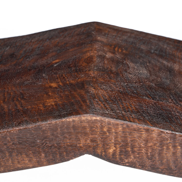 Bazar Bizar The Lombok Wave Bench - Dark Walnut - M