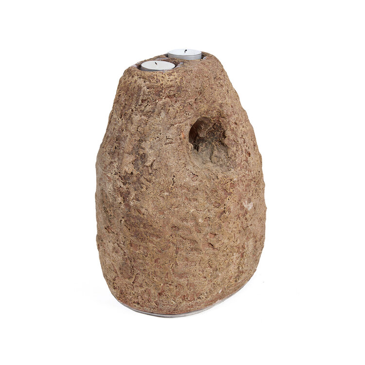 Bazar Bizar Der Terra Totem Kerzenhalter - Braun