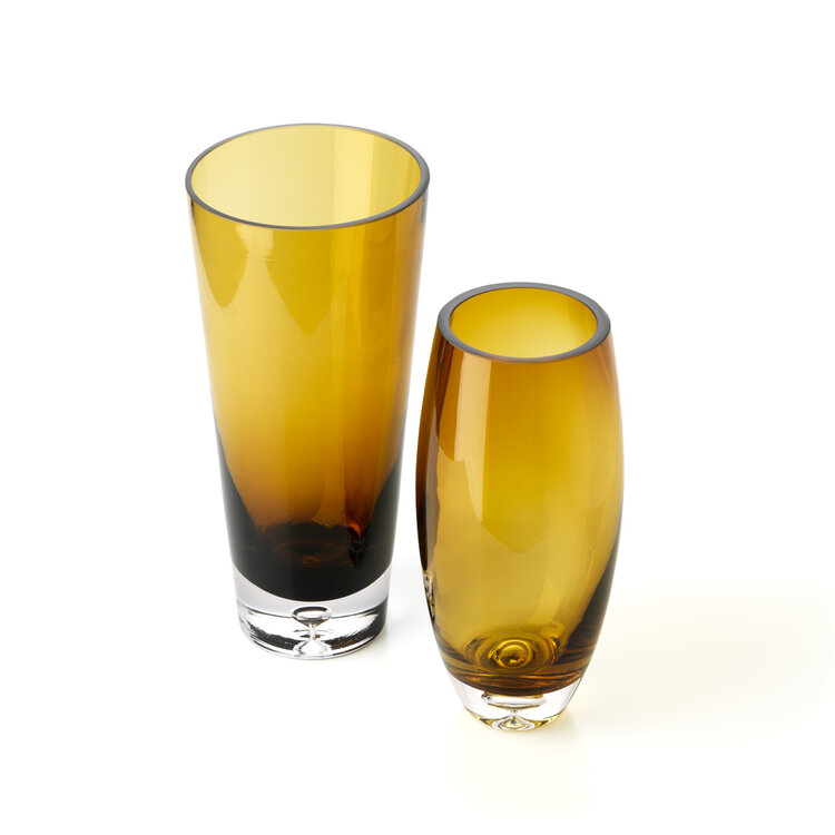 Bazar Bizar De Sunset Glow Vaas - Bruin Goud - L