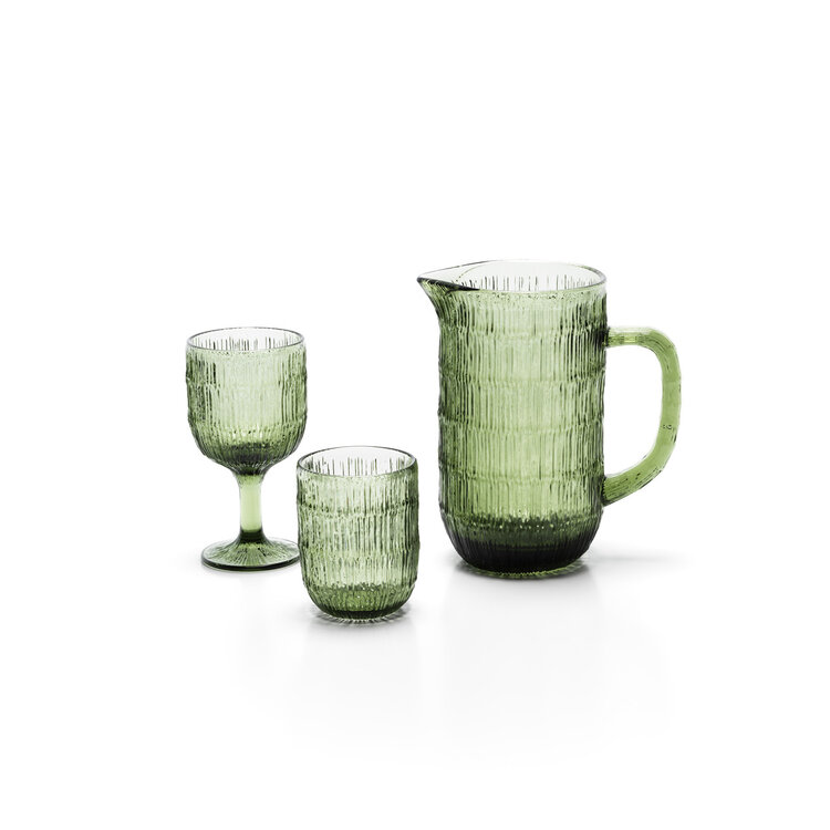 Bazar Bizar Le Verre À Vin Moss Ripple - Vert