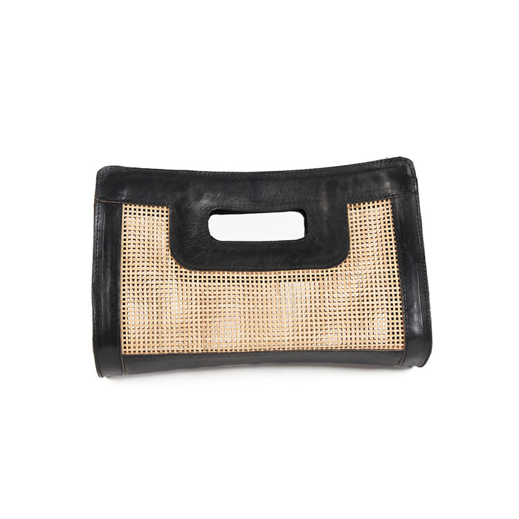 Bazar Bizar The Riviera Noir Clutch - Natural Black