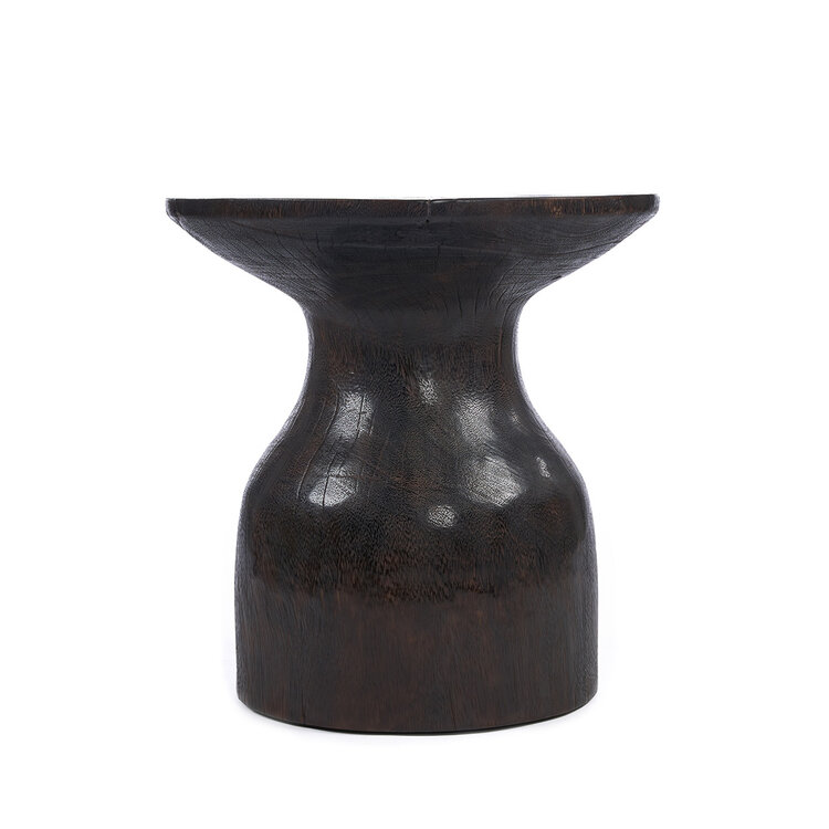 Bazar Bizar La Mesa Auxiliar Hourglass - Nogal Oscuro