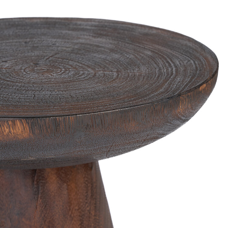 Bazar Bizar The Cone Alone Side Table - Dark Walnut