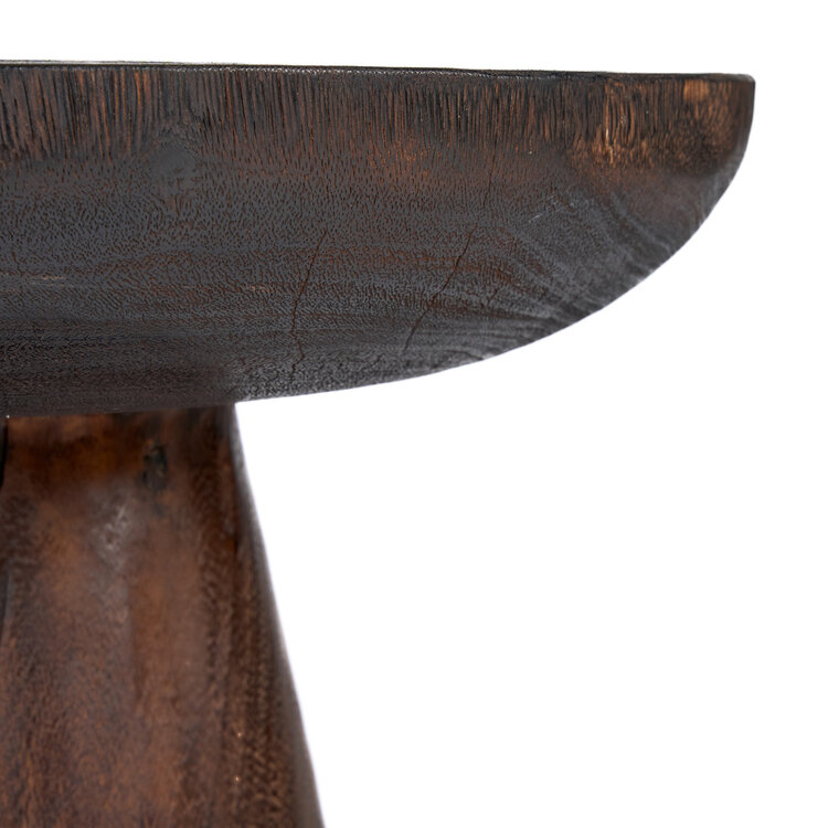 Bazar Bizar The Cone Alone Side Table - Dark Walnut