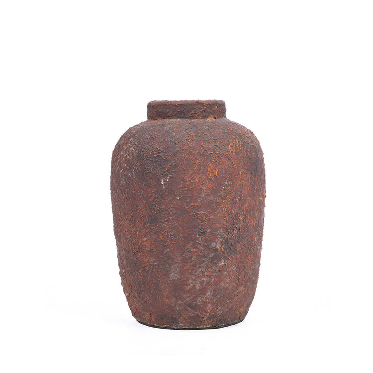 Bazar Bizar Die Clay Echo Vase - Burgunderrot - S