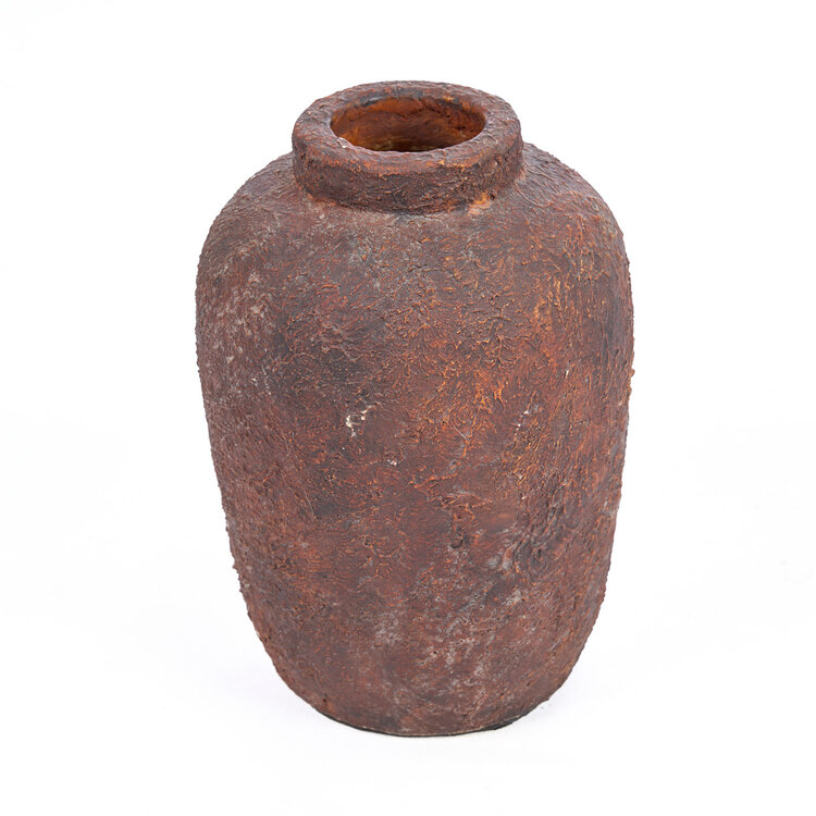 Bazar Bizar Die Clay Echo Vase - Burgunderrot - S
