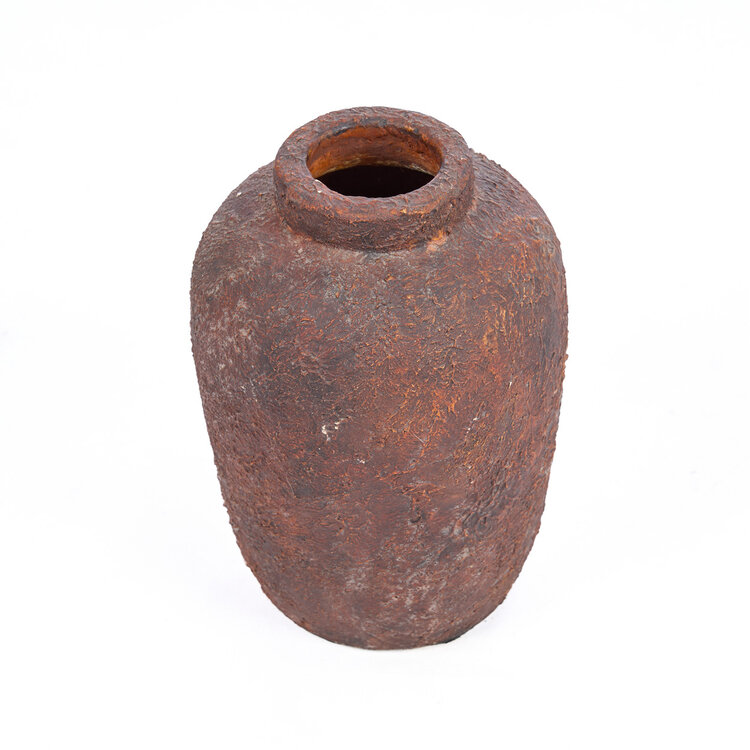 Bazar Bizar Die Clay Echo Vase - Burgunderrot - S