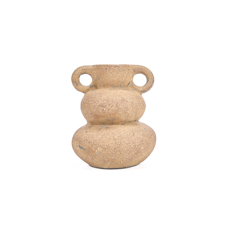 Bazar Bizar Die Earthen Balance Vase - Sand - S