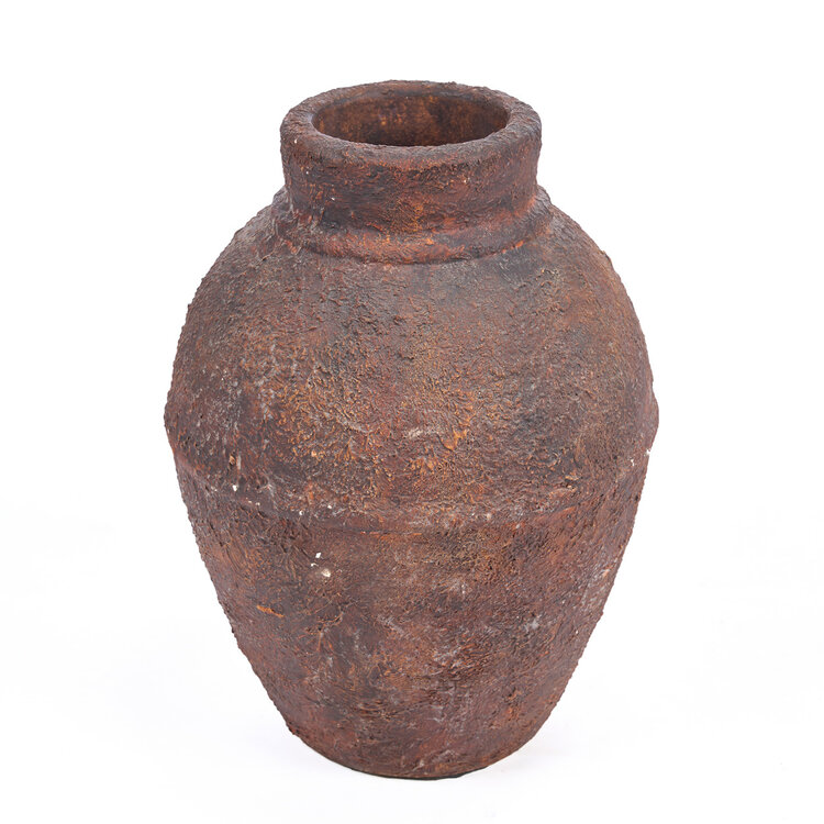 Bazar Bizar Die Amphora Rustica Vase - Burgunderrot - M