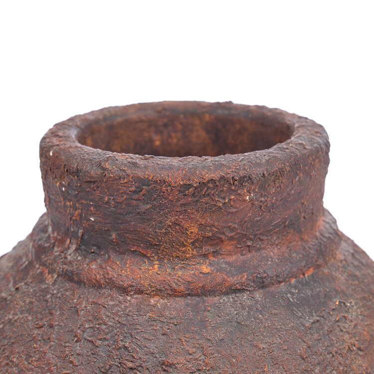 Bazar Bizar Die Amphora Rustica Vase - Burgunderrot - M