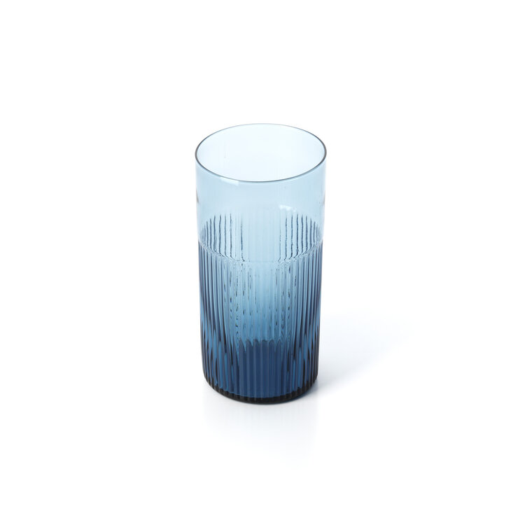 Bazar Bizar The Azure Rippled High Tumbler - Blue