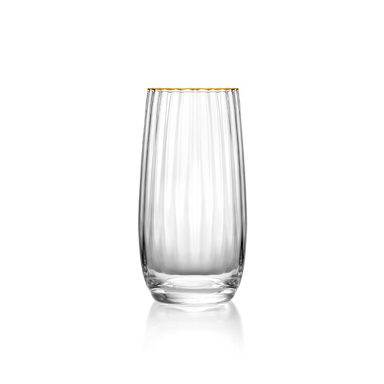 Bazar Bizar Das Golden Rim Highball – Natürliches Gold