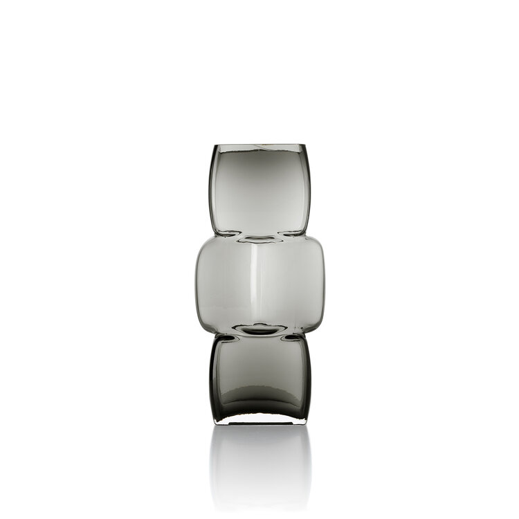 Bazar Bizar Die Cubes Vase – Dunkelgrau – M