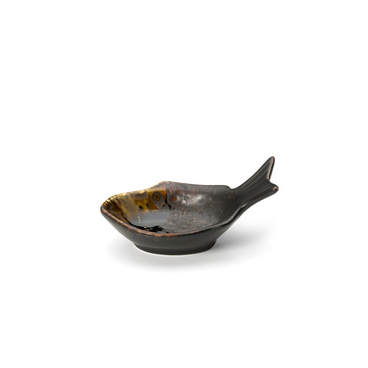Bazar Bizar Le Bol En Forme De Poisson Merapi - Brun - S