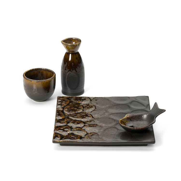 Bazar Bizar The Merapi Fish Shaped Bowl - Brown - S
