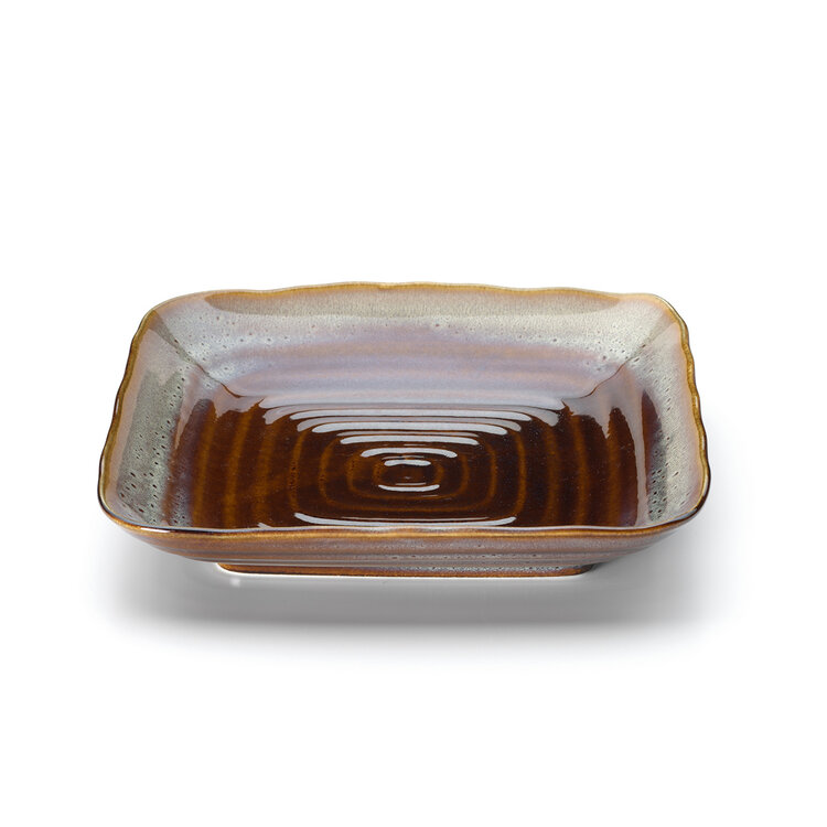 Bazar Bizar Il Piatto Quadrato Smoked Horizon - Marrone Grigio - M