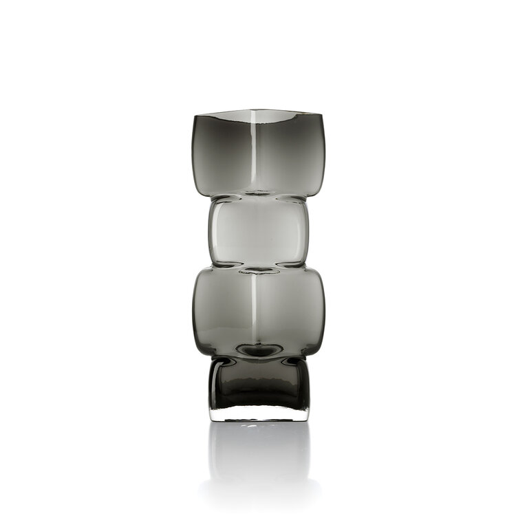 Bazar Bizar Die Cubes Vase – Dunkelgrau – L