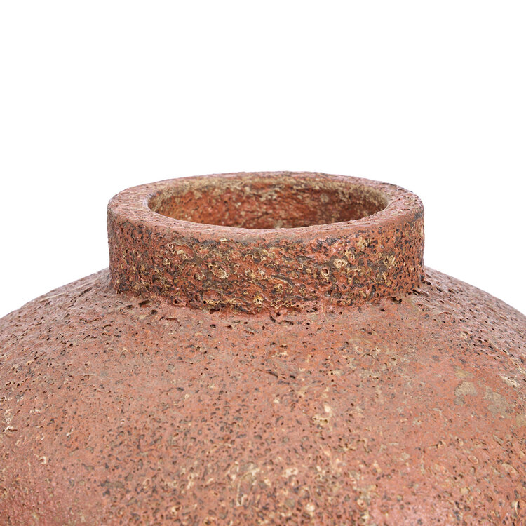 Bazar Bizar The Clay Echo Vase - Terracotta - L