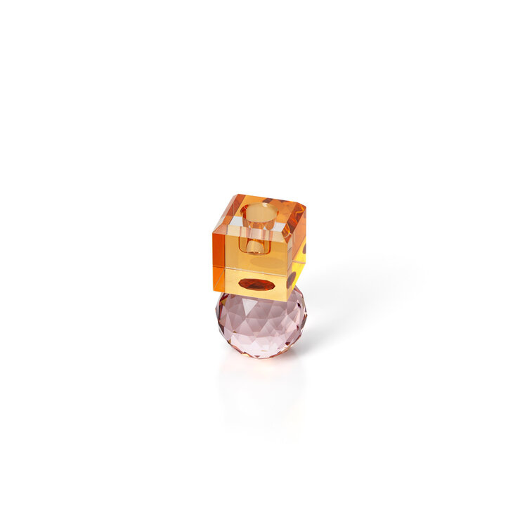 Bazar Bizar The Citrine & Rose Quartz Candle Holder