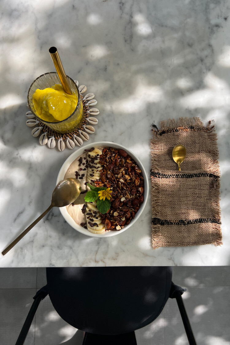 El Porta Cubiertos Oh My Gee - Beige Negro