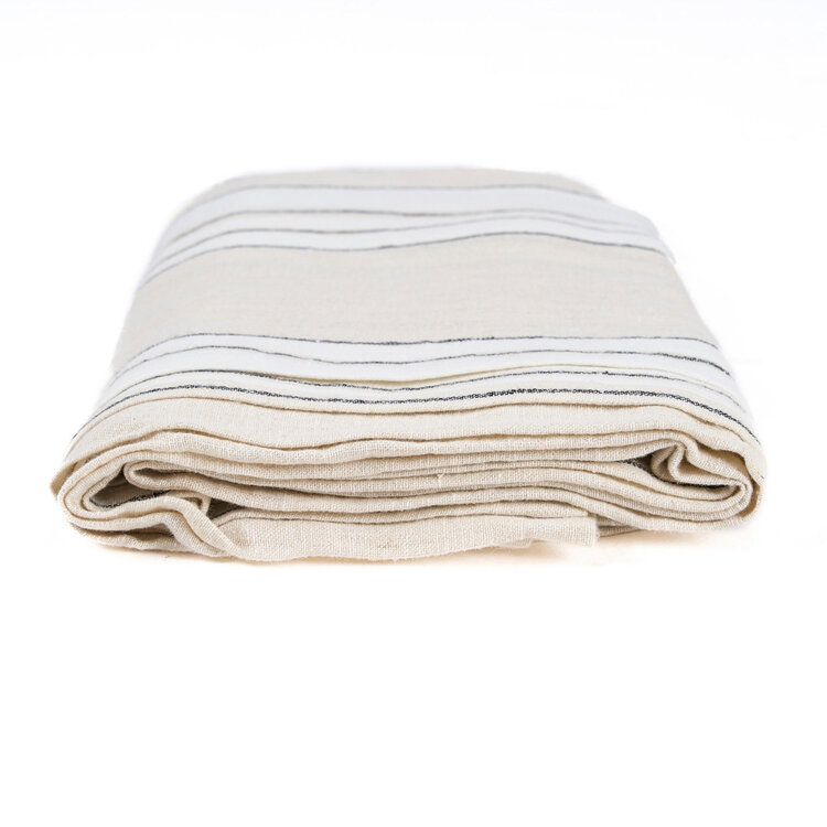 Bazar Bizar La Nappe Provence - Noir Blanc Naturel - 150x300