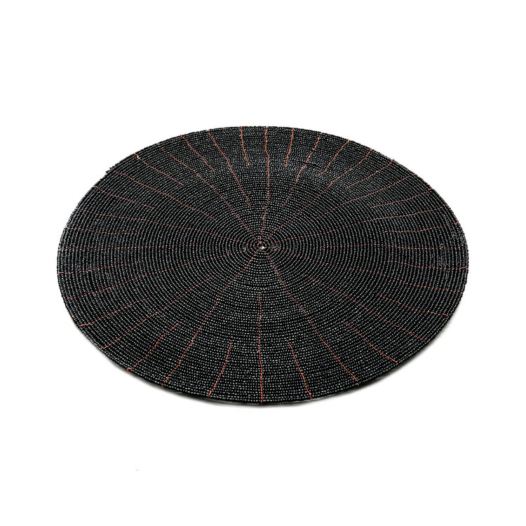 Bazar Bizar De Beaded Placemat - Zwart
