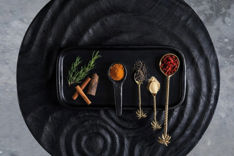 Bazar Bizar La Cuchara De Ensalada Palmera - Oro