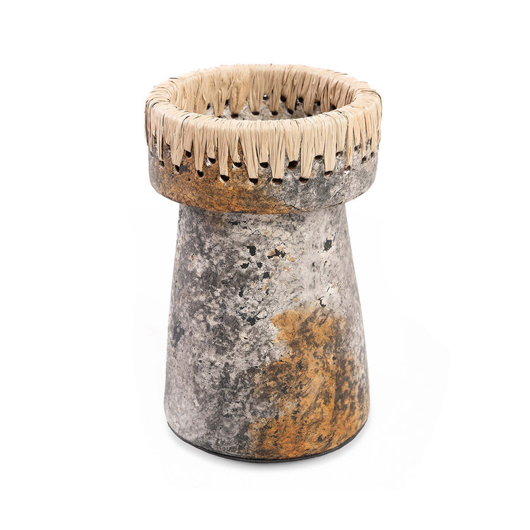 Bazar Bizar The Pretty Candle Holder - Antique Grey - L