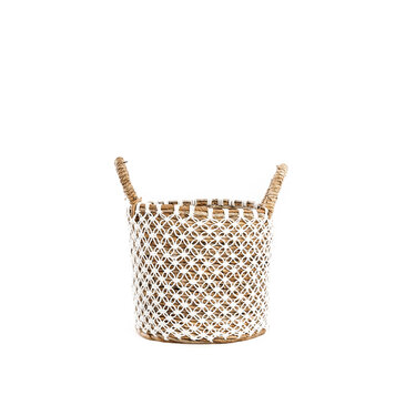 Bazar Bizar La Cesta de Macramé con Costura Cruzada - S