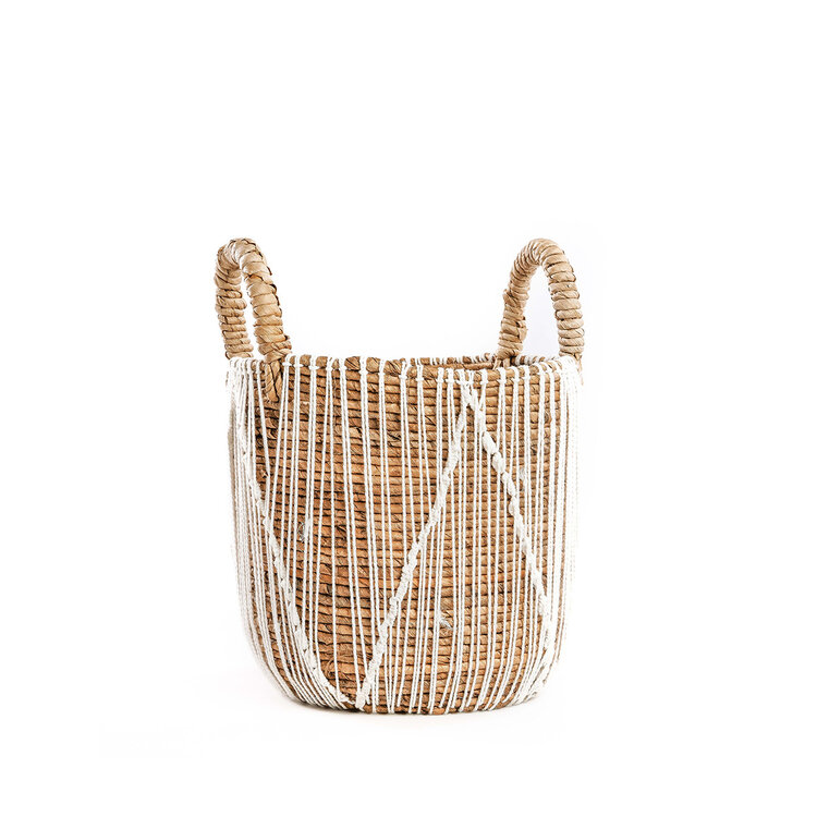 Bazar Bizar Le Panier en Macramé à Couture Droite - S