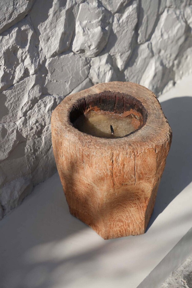 Bazar Bizar De Kaarsenhouder Candle Trunk – Naturel