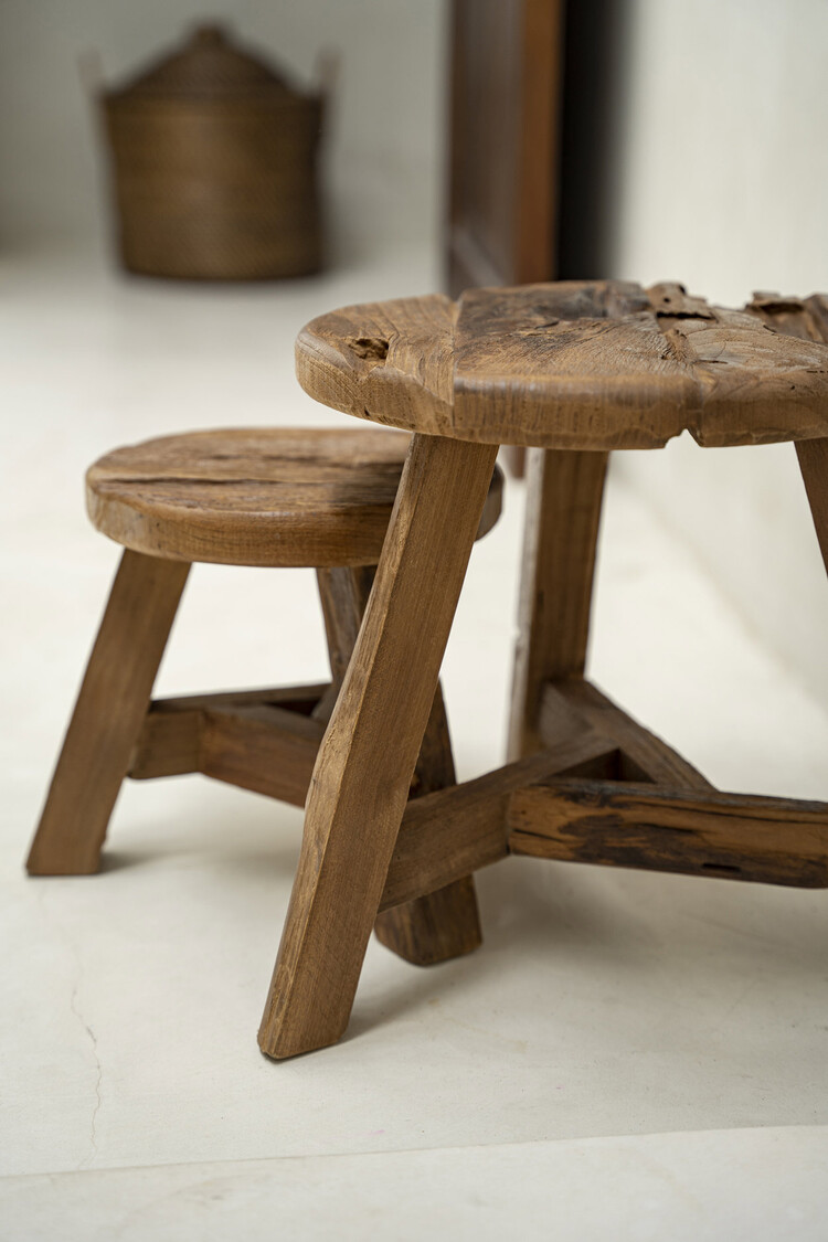 Bazar Bizar The Yatai Stool - Natural - M