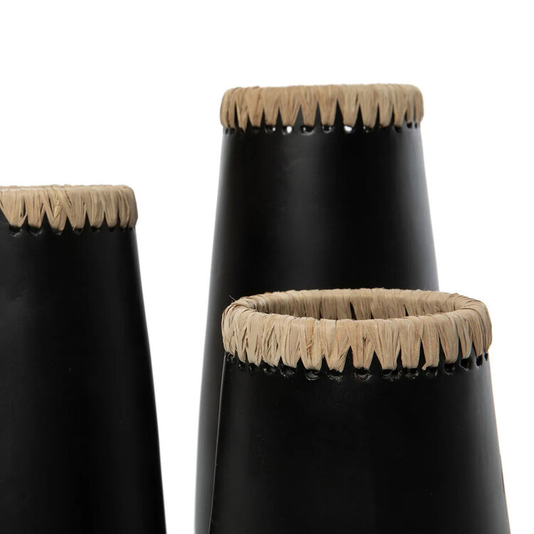 Bazar Bizar Le Vase Sneaky - Noir Naturel - L