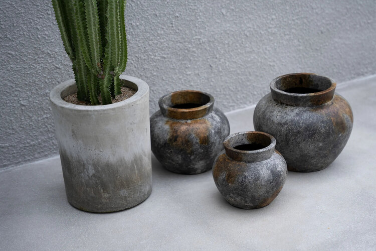 Bazar Bizar Die Funky Vase - Antik Grau - M