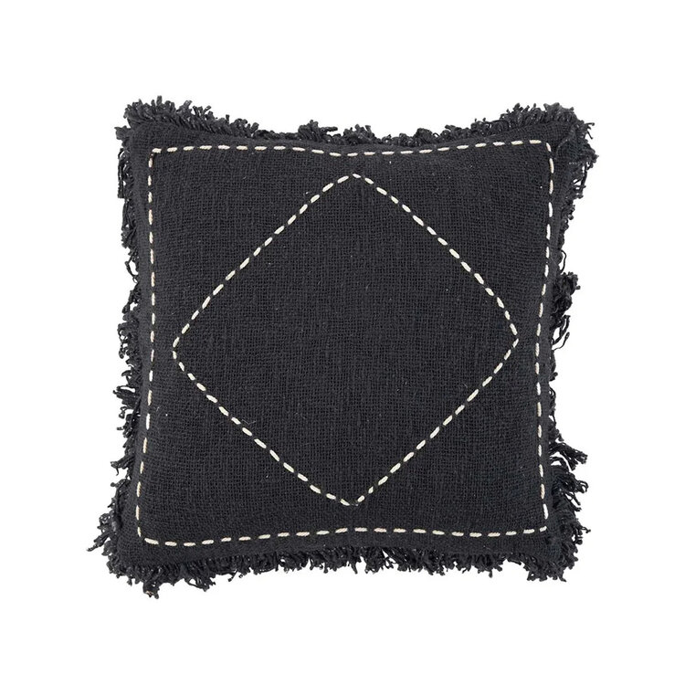 Bazar Bizar Housse De Coussin Kasbah - Noir Blanc
