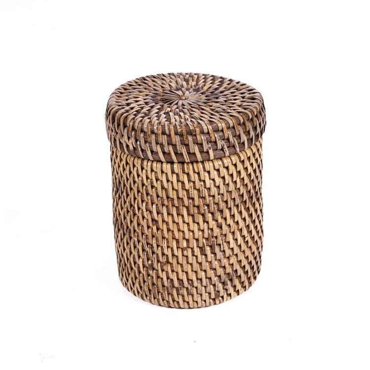 The Rattan Canister - Natural Brown